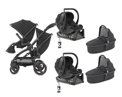 twin travel system with car seats